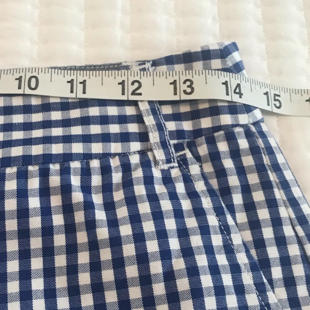 Nautica Women’s Blue Gingham Shorts - Picture 9 of 12